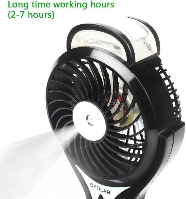 Alt view image 5 of 6 - Mini Handheld USB Misting Fan with Personal Cooling Mist Humidifier Rechargeable Portable Mini Misting Cooling Fan for Home Office and Travel