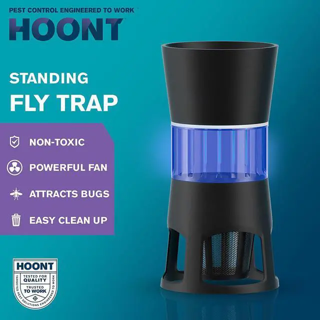 Alt view image 3 of 6 - Standing Mosquito Killer and Gnat Fly Trap Killer, Indoor Outdoor Mosquito Trap Control - Bright UV Light and Fan Exterminate Mosquitoes, Wasps Perfect for Home, Patio, Gardens