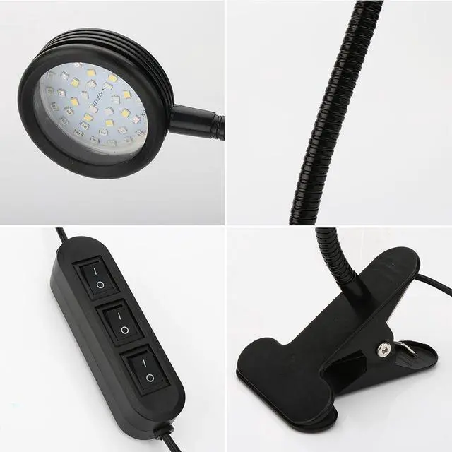 Alt view image 6 of 7 - 20W LED Grow Light 44 LEDs Red Bule White 3 Mode Desk Clip Plant Lamp with Flexible 360 Degree Gooseneck for Indoor Plants Hydroponics Greenhouse Desktop Office Plants Pot culture