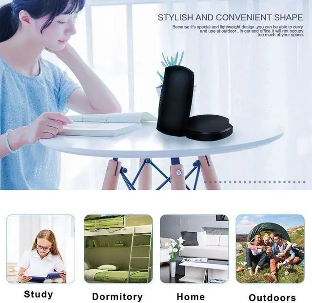 Alt view image 7 of 7 - Portable Desk Fan USB Personal Fan Battery Operated Adjustable Angle for Car Home Office