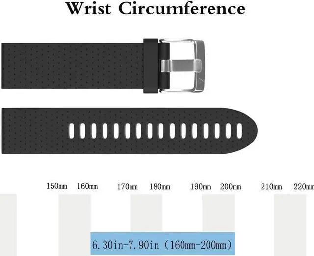 Alt view image 5 of 7 - For Garmin Fenix 5S Watch Band 20mm Width Easy Fit Soft Silicone Watch Band Strap for Fenix 5S [NOT for Fenix 5/5X ]