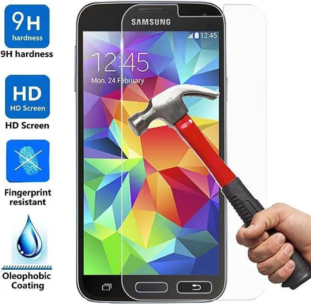Alt view image 5 of 7 - 2 Pack Galaxy S5 Screen Protector Werleo 0.26mm Thin [Bubble Free/HD Clear/Anti-Scratch/Anti-Glare/Anti Fingerprint] Premium Tempered Glass Screen Protector for Samsung Galaxy S5 Protective Skin Cover