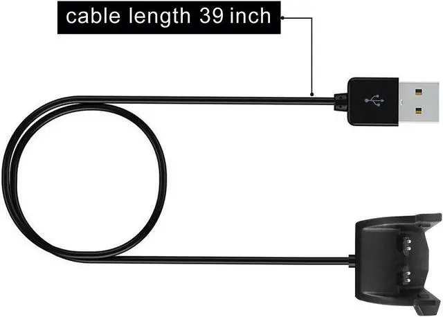 Alt view image 2 of 7 - Garmin Vivosmart HR Charger Replacement USB Charging Cable Cord for Garmin Vivosmart HR / Garmin Vivosmart HR+Plus
