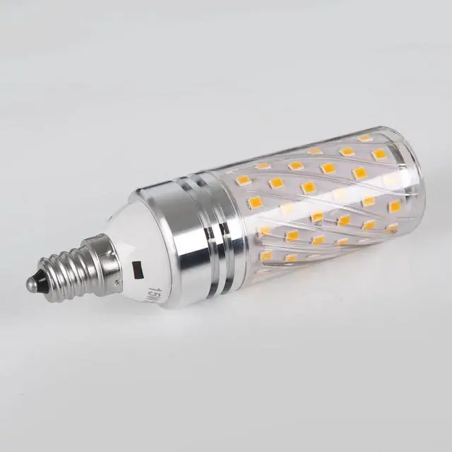 Alt view image 6 of 7 - E12 LED Corn Bulbs 15W LED Candelabra Light Bulbs 120 Watt Equivalent, 1500lm, Warm White 3000K LED Chandelier Bulbs Decorative Candle Base E12 Non-Dimmable LED Lamp (3-Pack)