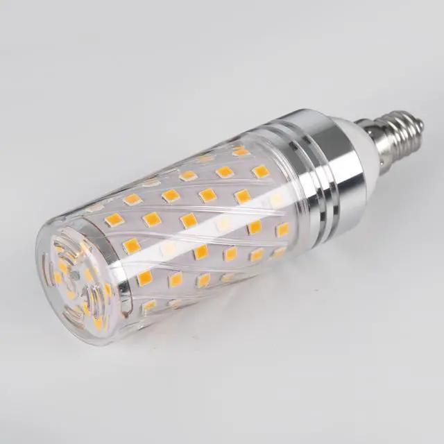 Alt view image 7 of 7 - E12 LED Corn Bulbs 15W LED Candelabra Light Bulbs 120 Watt Equivalent, 1500lm, Warm White 3000K LED Chandelier Bulbs Decorative Candle Base E12 Non-Dimmable LED Lamp (3-Pack)