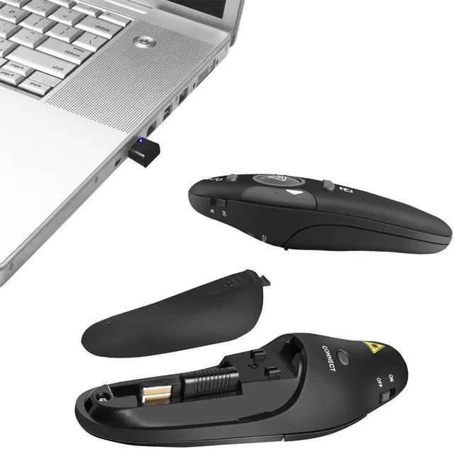 Alt view image 4 of 7 - Wireless Presenter RF 2.4GHz Wireless Presenter Remote Presentation USB Control PowerPoint PPT Clicker