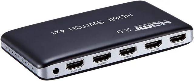 Alt view image 4 of 6 - 4K x 2K 4 Port 4 x 1 HDMI 2.0 HDMI Switch with IR Wireless Remote Control HDMI Hub Switcher Splitter Box Support 4K 3D 1080P HDCP 2.2 For TV Blu-ray DVD PS4 PS3 Xbox Monitor Macbook PC Laptop