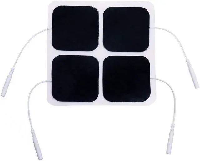 Alt view image 5 of 7 - 40PCS TENS Unit Electrodes Pads Replacement for TENS EMS Massage 2 Inch Square White Cloth Backing with Premium Adhesive Gel