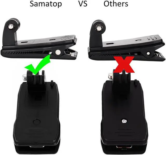 Alt view image 4 of 7 - Backpack Strap Mount Quick Clip Mount for Gopro Hero 6 Hero 5 Hero 4 Hero Session 3+ Hero 3 Hero 2 Camera
