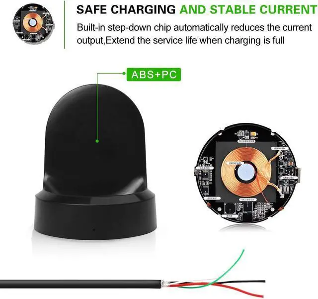 Alt view image 5 of 7 - Samsung Gear Sport Charger Replacement Charging Cradle Charging Dock with USB Charging Cable For Samsung Gear Sport SM-R600
