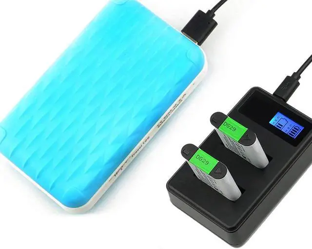 Alt view image 6 of 7 - NP-BX1 Battery (2-Pack) and Rapid Dual Charger for Sony NP-BX1, NP-BX1/M8 and Sony Cyber-shot DSC-HX50V, DSC-HX300, DSC-HX400,DSC-RX1, DSC-RX1R, DSC-RX100