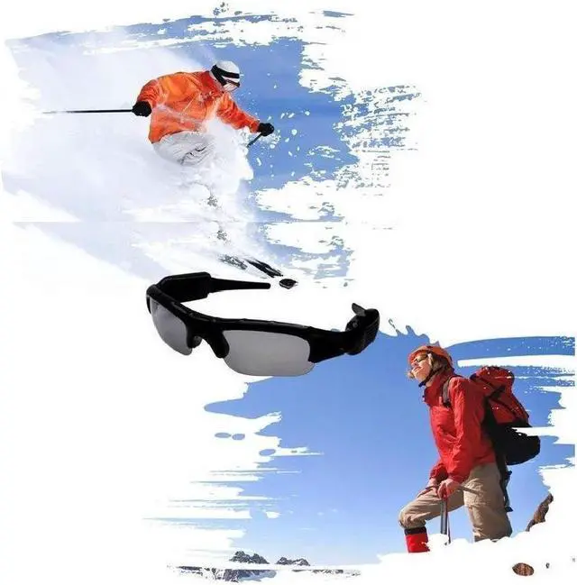 Alt view image 3 of 7 - Camera Glasses Bluetooth Sunglasses with Camera Full HD 1080P with Wide Angle Mini Camera for Outdoor Sports