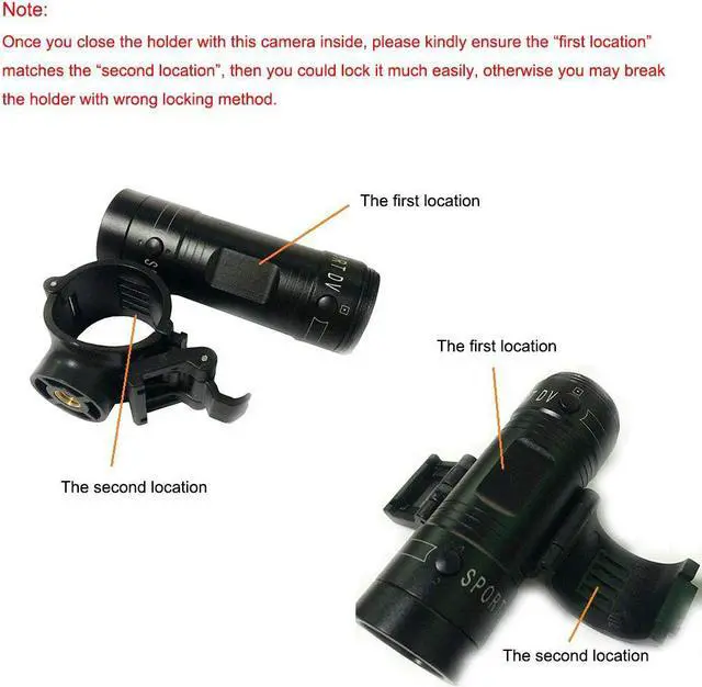 Alt view image 7 of 7 - Mini Sports Camera HD 1080P Action Waterproof Video Camera Mini Bike Motorcycle Helmet Camera Video Recorder Camcorder DVR Video Cam for Climbing Skiing Riding