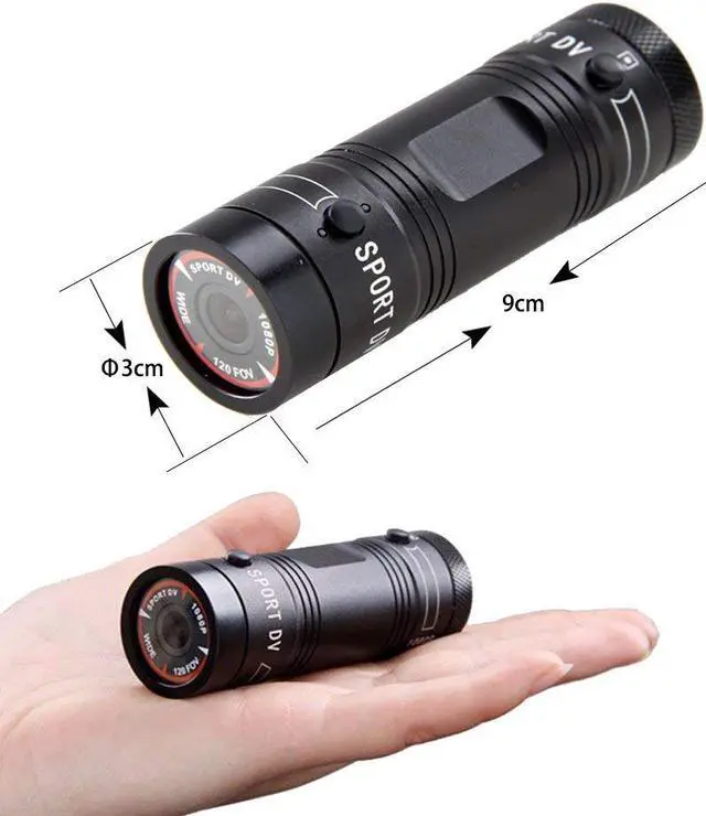 Alt view image 4 of 7 - Mini Sports Camera HD 1080P Action Waterproof Video Camera Mini Bike Motorcycle Helmet Camera Video Recorder Camcorder DVR Video Cam for Climbing Skiing Riding