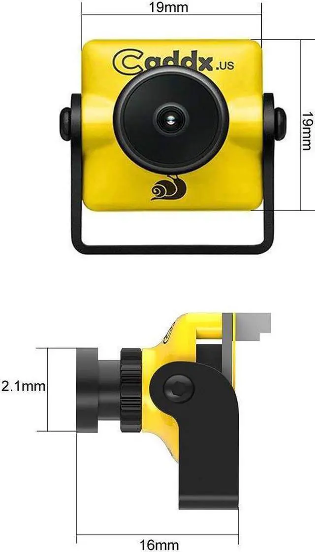 Alt view image 3 of 6 - Caddx FPV Camera Turbo Micro F1 FPV Came 1/3" CMOS Sensor 1200 TVL 2.1mm IR Blocked NTSC DC 5V-40V Wide Voltage for FPV Racing Drone