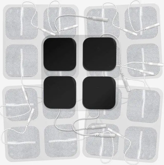 Main image of 2" Square TENS Unit Electrodes 20-Pack Electro Pads for TENS Therapy - Compatible with Most TENS Machine Models - 20-Piece Value Pack - Self-Adhering, Reusable and Premium Quality