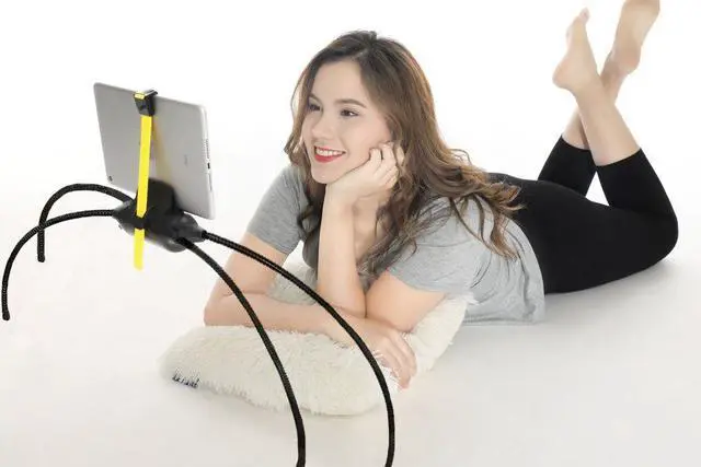 Alt view image 7 of 7 - Tablet Phone Stand Spider Mounts for Bed Sofa Desk and Table Flexible Long Legs for Tablets Smartphones Kindle Stand for Reading Outdoor Picnic Camping Beach