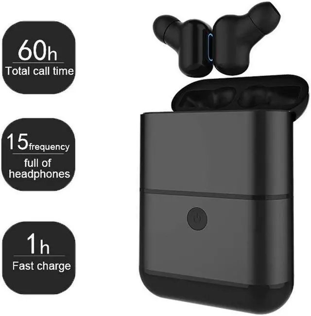 Alt view image 5 of 7 - New Exclusive X2-TWS Binaural Detachable Wireless Earphones Mini In-Ear V4.2 Bluetooth Earbuds Sports Waterproof Headphones for iPhone Android Phones with Large Battery Charging Box Power Bank