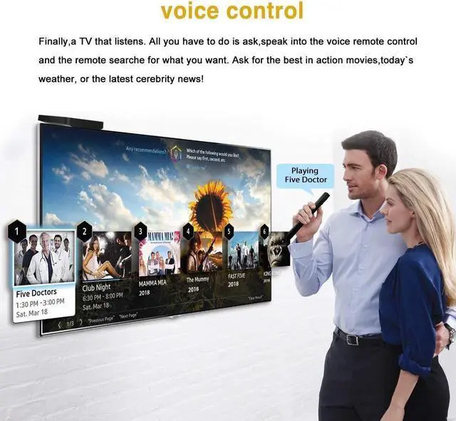 Alt view image 4 of 7 - A95X Pro Google Smart Android 7.1 TV Box Voice Control Remote 2GB RAM 16GB ROM with 4K Ultra HD Smart TV Box 2.4G WiFi Streaming Media Player