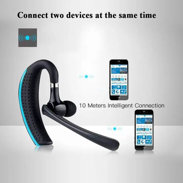 Alt view image 4 of 7 - Bluetooth Headset, Wireless Earpiece Hands Free Business Earphones In-ear Earbuds with Noise Canceling Mic for Business/Office/Driving, Work for iPhone/Samsung/Android Cell Phones