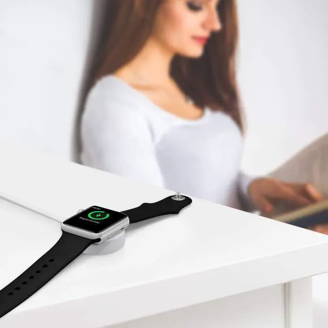 Alt view image 2 of 7 - Apple Watch Charger iWatch Charger Charging Cable Magnetic Wireless Portable Charger Pad 3.3 ft Charging Cable Cord for Apple Watch Series 3 2 1 All 38mm 42mm iWatch