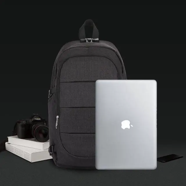 Alt view image 3 of 5 - Anti Theft Business Waterproof Travel Laptop Backpack Bag with USB Charge Port