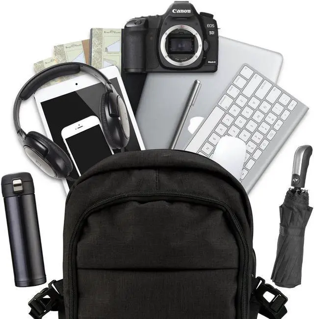 Alt view image 4 of 5 - Anti Theft Business Waterproof Travel Laptop Backpack Bag with USB Charge Port
