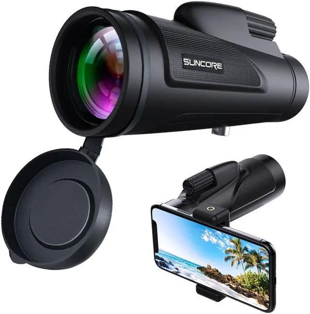 Main image of High Power Waterproof Monocular Telescope Scope 12×50 with Phone Adapter Tripod