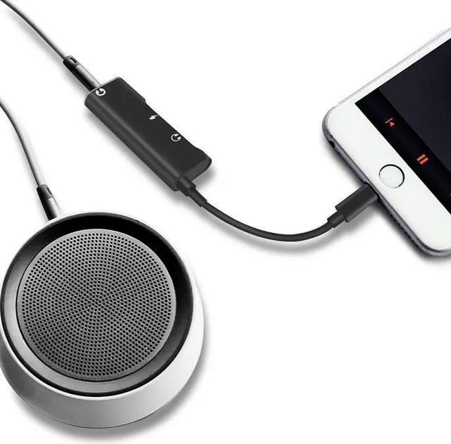 Alt view image 6 of 7 - For iPhone X 8 7 6 Plus Splitter Dual Lightning Adapter Headphone Audio Charger