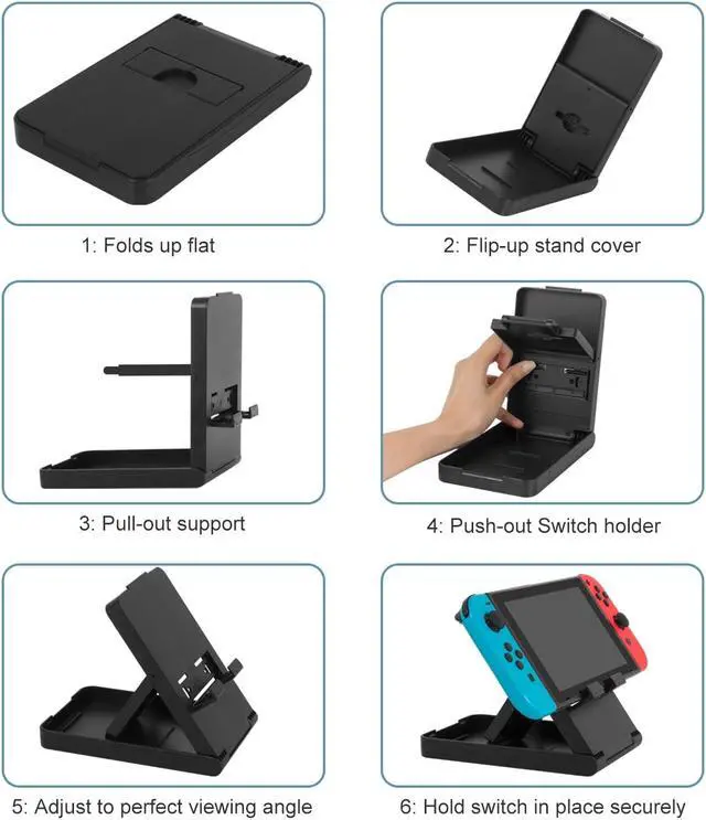 Alt view image 5 of 7 - Nintendo Switch Stand - Compact Adjustable Stand for Nintendo Switch