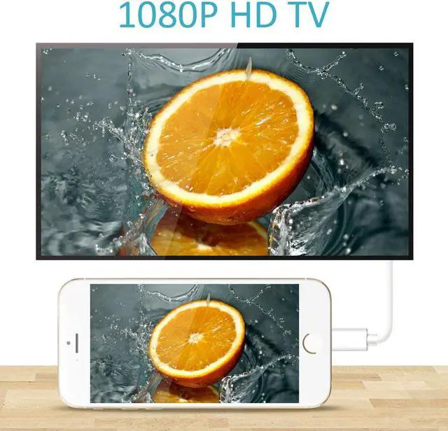 Alt view image 6 of 7 - Lightning to HDMI Lightning Digital AV Adapter 1080P HDMI and Lightning Charging Port 2 in 1 Adapter Compatible with iPhone  iPad iPod Touch for HD TV Monitor Projector