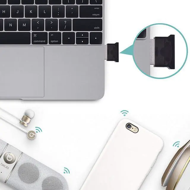 Alt view image 4 of 7 - Bluetooth USB Adapter Bluetooth 4.0 USB Dongle Bluetooth Receiver Transfer Wireless Adapte rfor PC Wireless Dongle for Stereo Music Keyboard Mouse Support Windows 10 8.1 8 7 XP vista