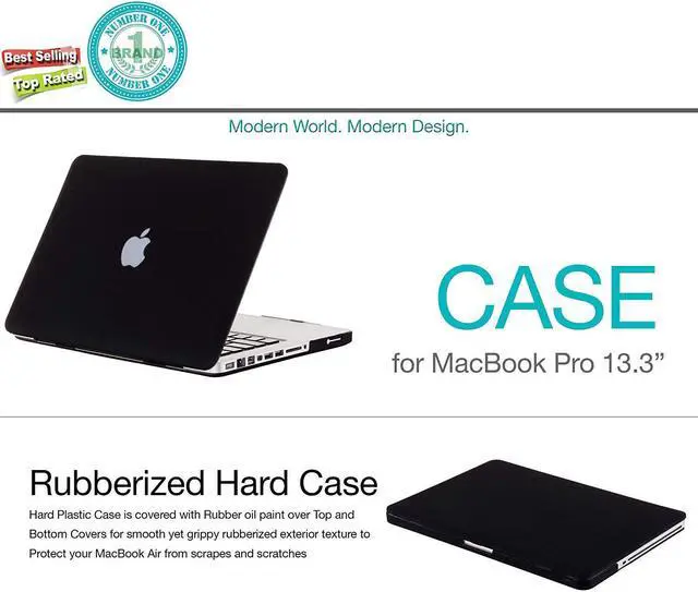Alt view image 6 of 7 - Ultra Slim Rubberized Hard Case for MacBook Pro 13" with CD-ROM Model A1278 Shell Cover with Keyboard Skin For Apple MacBook Pro 13 Inch