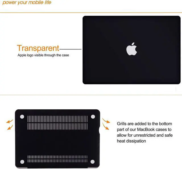 Alt view image 4 of 7 - MacBook Pro 15 Case 2018 2017 2016 Release A1990 A1707 with Touch Bar / Touch ID Rubberized Hard Shell with Keyboard Cover For Macbook Pro 15 Inch