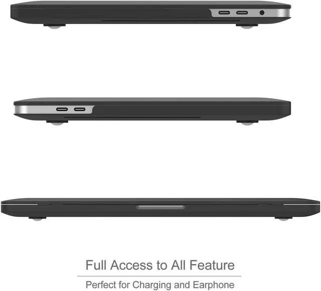 Alt view image 5 of 7 - MacBook Pro 15 Case 2018 2017 2016 Release A1990 A1707 with Touch Bar / Touch ID Rubberized Hard Shell with Keyboard Cover For Macbook Pro 15 Inch