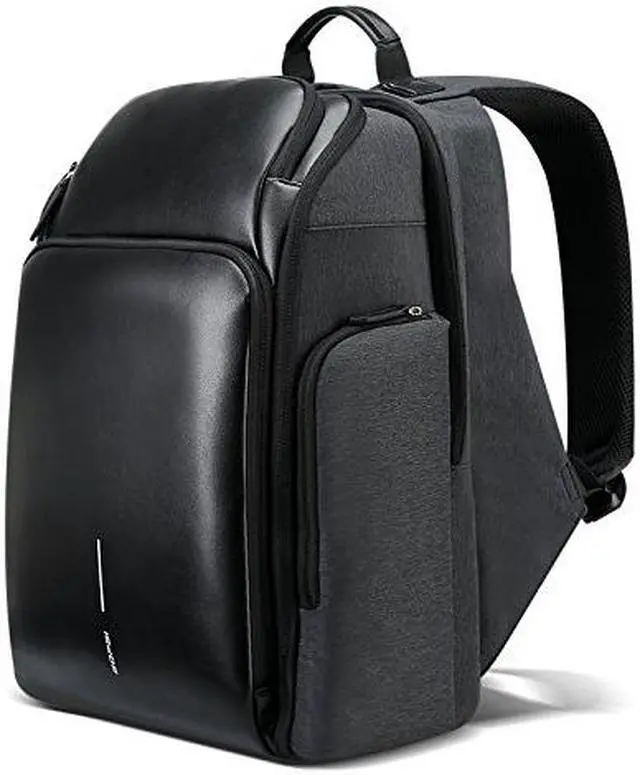 Main image of Bopai Business 15.6 inch Laptop Backpack Invisible Water Bottle Pocket Anti-theft Laptop Rucksack USB Charging Port and Anti-explosion Zipper Water Resistant Travel Anti-thief Men Backpack Black