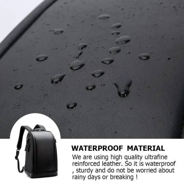Alt view image 6 of 7 - Bopai Business 15.6 inch Laptop Backpack Travel Bag Invisible Water Bottle Pocket Anti-theft Laptop Rucksack with USB Charging Port and Anti-explosion Zipper Water Resistant Travel Anti-thief Men Back