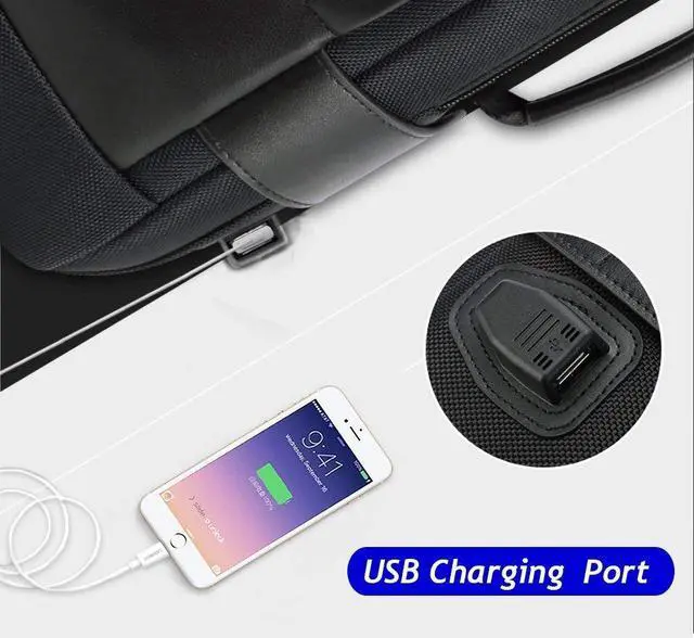 Alt view image 2 of 7 - Bopai Business 15.6 inch Laptop Backpack Intelligent Increase Compartment Invisible Anti-theft Laptop Rucksack USB Charging and Water Resistant College Travel Men Backpack, Black
