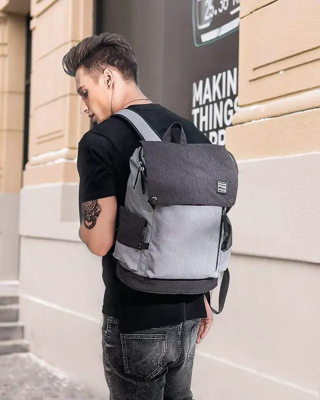Alt view image 7 of 7 - Business Laptop Backpack for Men Women Anti theft water Resistant Travel bag School College Backpack fits up to 15.6 Inch Notebook Computer Backpack with USB Charging Port