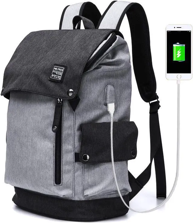 Main image of Business Laptop Backpack for Men Women Anti theft water Resistant Travel bag School College Backpack fits up to 15.6 Inch Notebook Computer Backpack with USB Charging Port