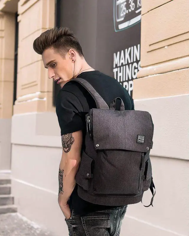Alt view image 7 of 7 - Business Laptop Backpack for Men Women Anti theft Tear/Water Resistant Travel Bag School/College Backpack fits up to 15.6 Inch Notebook Computer USB Charging Backpack
