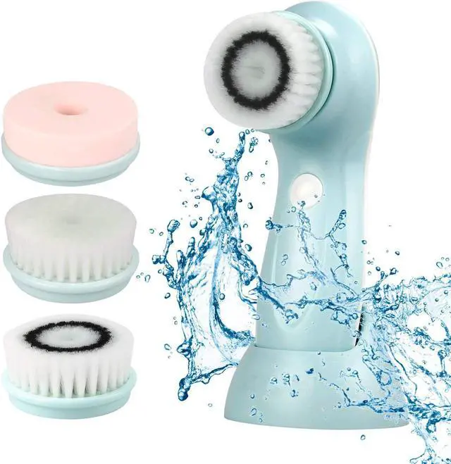Main image of Facial Cleanser Brush 3 in 1 Electric Rotating Facial Cleansing Brush USB Rechargeable Sonic Face Cleaners Scrubber SPA Skin Care Tool Beauty Instrument