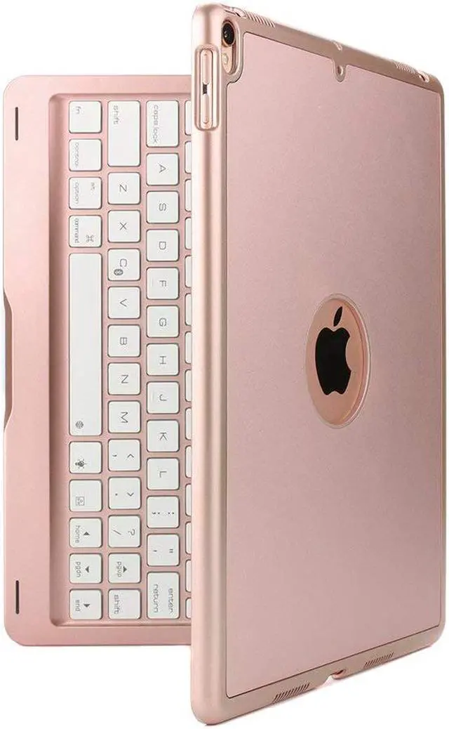 Alt view image 5 of 7 - New iPad Pro 10.5 Keyboard Case Protective Ultra Slim Hard Shell Folio Stand Smart Cover with 7 Colors Backlit Wireless Bluetooth Keyboard for Apple iPad Pro 10.5 inch 2017 A1701 A1709 Tablet