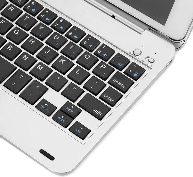 Alt view image 4 of 7 - Slim iPad Mini 4 Case with Keyboard Aluminium Wireless Bluetooth Keyboard Case with Folding Stand Smart Folio Cover Shell For Apple iPad Mini 4th Gen 2015 Release Model A1538 A1550