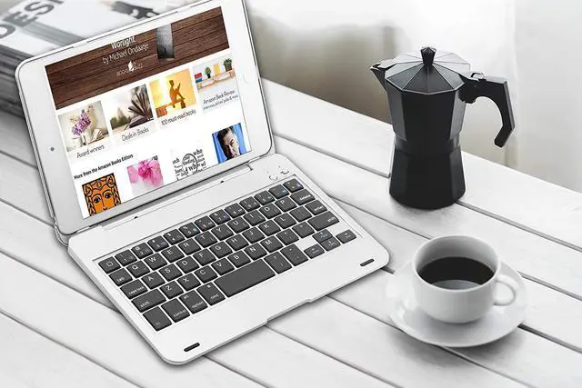 Alt view image 7 of 7 - Slim iPad Mini 4 Case with Keyboard Aluminium Wireless Bluetooth Keyboard Case with Folding Stand Smart Folio Cover Shell For Apple iPad Mini 4th Gen 2015 Release Model A1538 A1550