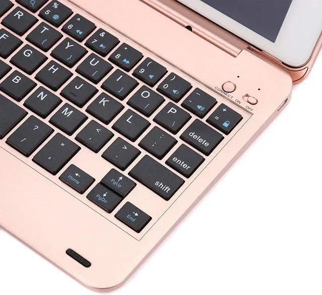 Alt view image 5 of 7 - Slim iPad Mini 4 Case with Keyboard Aluminium Wireless Bluetooth Keyboard Case with Folding Stand Smart Folio Cover Shell For Apple iPad Mini 4th Gen 2015 Release Model A1538 A1550
