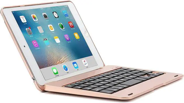 Alt view image 6 of 7 - Slim iPad Mini 4 Case with Keyboard Aluminium Wireless Bluetooth Keyboard Case with Folding Stand Smart Folio Cover Shell For Apple iPad Mini 4th Gen 2015 Release Model A1538 A1550