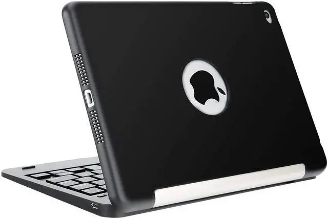 Main image of Slim iPad Mini 4 Case with Keyboard Aluminium Wireless Bluetooth Keyboard Case with Folding Stand Smart Folio Cover Shell For Apple iPad Mini 4th Gen 2015 Release Model A1538 A1550