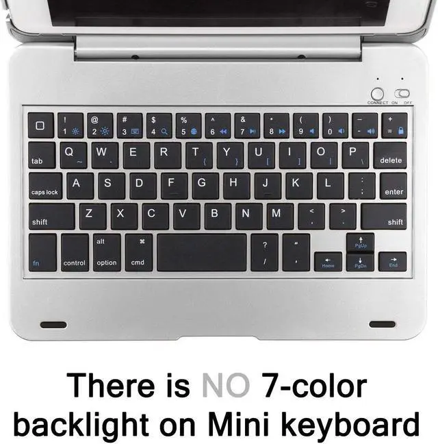 Alt view image 7 of 7 - iPad Mini 1 2 3 Keyboard Case Werleo Bluetooth Wireless Keyboard Folio Flip Smart Cover For Apple iPad Mini 3 Mini 2 Mini 1 with Folding Stand and Auto Sleep Wake Function