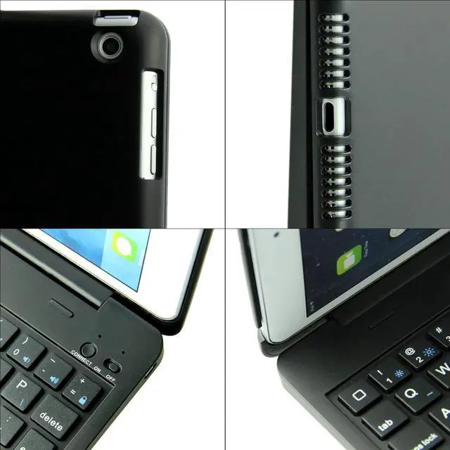 Alt view image 5 of 7 - iPad Mini 1 2 3 Keyboard Case Werleo Bluetooth Wireless Keyboard Folio Flip Smart Cover For Apple iPad Mini 3 Mini 2 Mini 1 with Folding Stand and Auto Sleep Wake Function